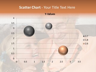 A Little Girl With Is Laughing With Her Great-Grandmother PowerPoint Template