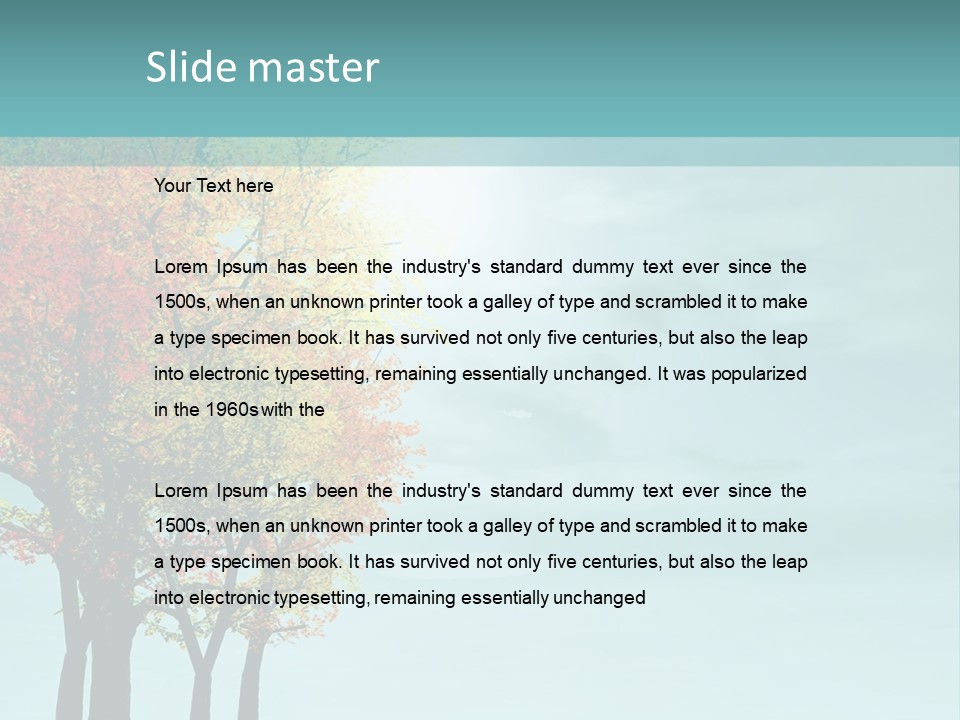 Autumn Scenery PowerPoint Template