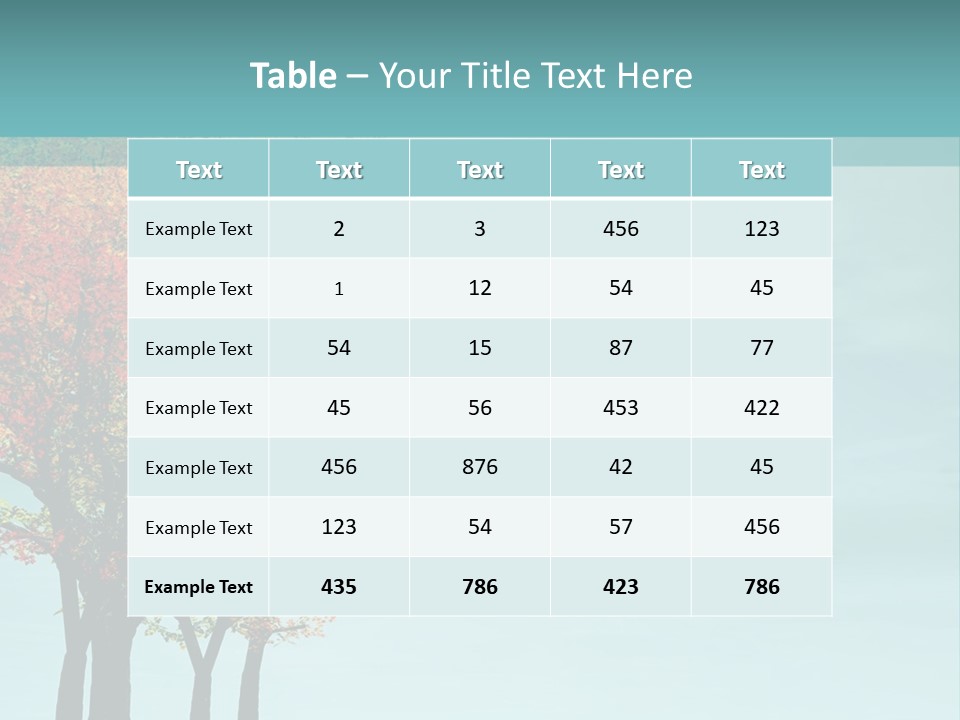 Autumn Scenery PowerPoint Template
