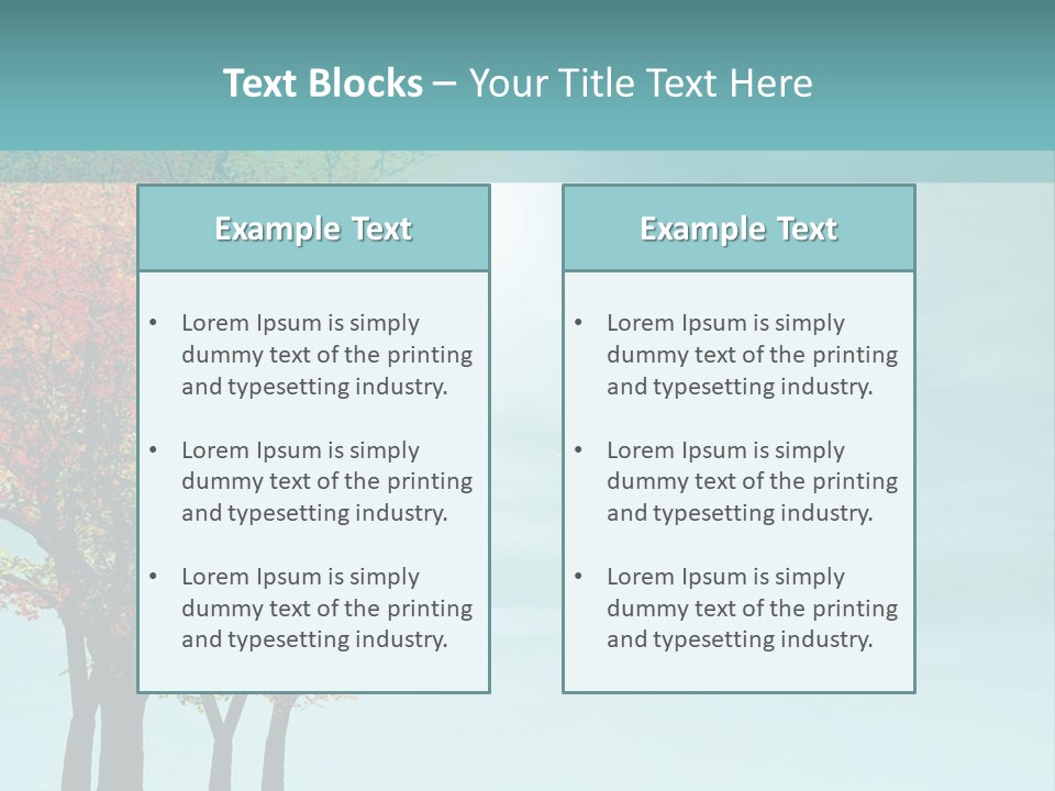 Autumn Scenery PowerPoint Template
