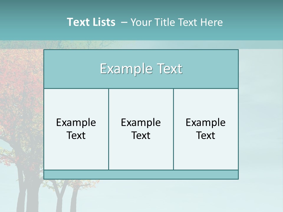 Autumn Scenery PowerPoint Template