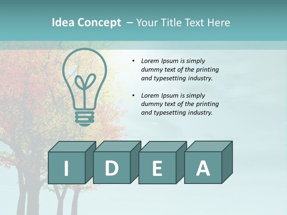 Autumn Scenery PowerPoint Template