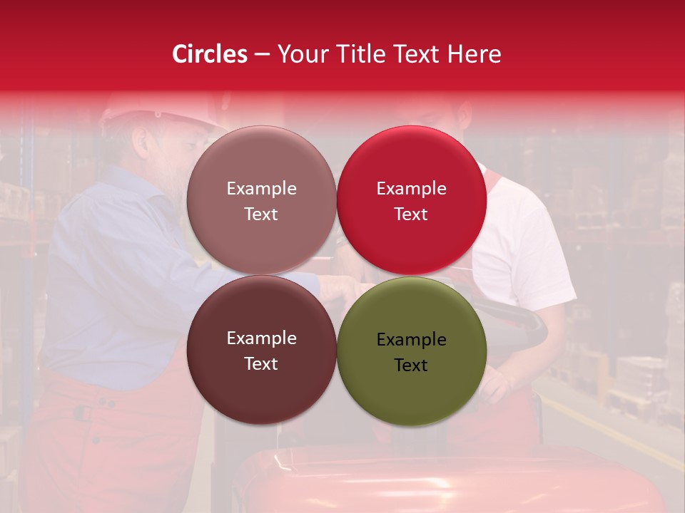 A Senior Worker Teaching His Junior The Operation Of A Fork Lift Vehicle In A Factory PowerPoint Template