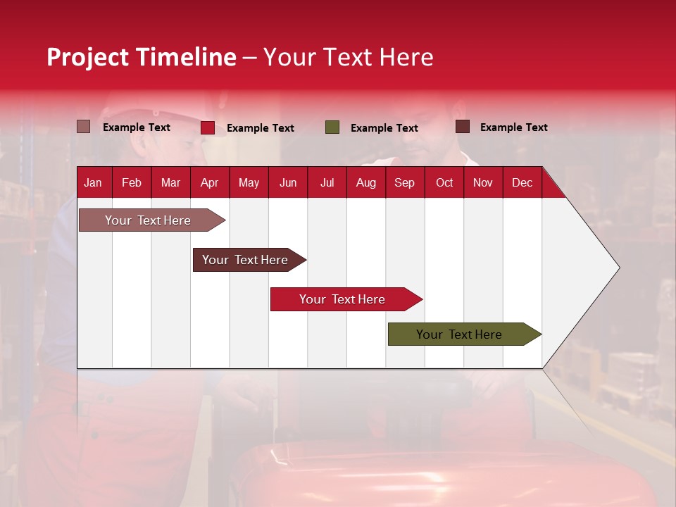 A Senior Worker Teaching His Junior The Operation Of A Fork Lift Vehicle In A Factory PowerPoint Template