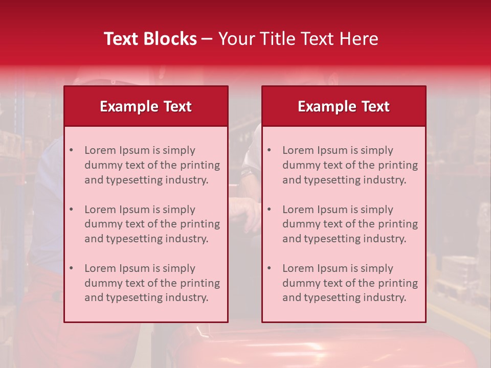 A Senior Worker Teaching His Junior The Operation Of A Fork Lift Vehicle In A Factory PowerPoint Template