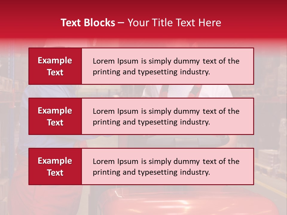 A Senior Worker Teaching His Junior The Operation Of A Fork Lift Vehicle In A Factory PowerPoint Template