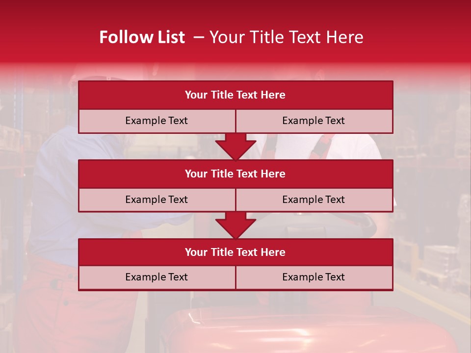 A Senior Worker Teaching His Junior The Operation Of A Fork Lift Vehicle In A Factory PowerPoint Template