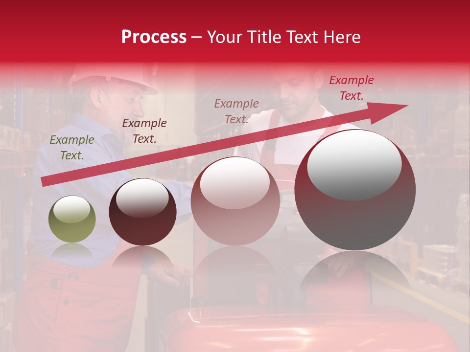 A Senior Worker Teaching His Junior The Operation Of A Fork Lift Vehicle In A Factory PowerPoint Template