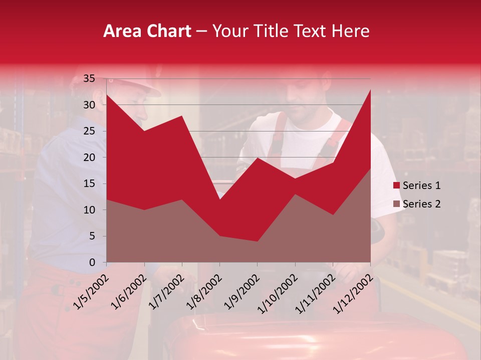A Senior Worker Teaching His Junior The Operation Of A Fork Lift Vehicle In A Factory PowerPoint Template