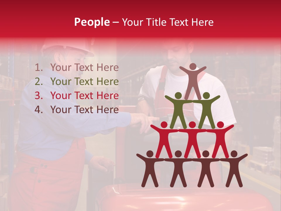 A Senior Worker Teaching His Junior The Operation Of A Fork Lift Vehicle In A Factory PowerPoint Template