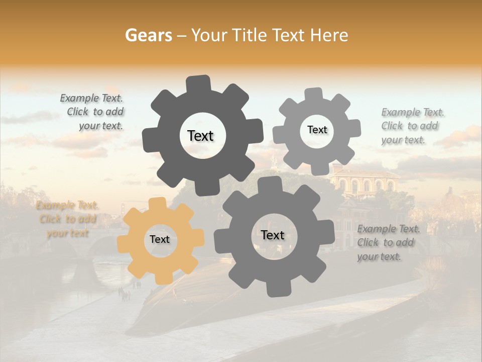 Isola Tiberina Island Of Tiberium In Rome PowerPoint Template