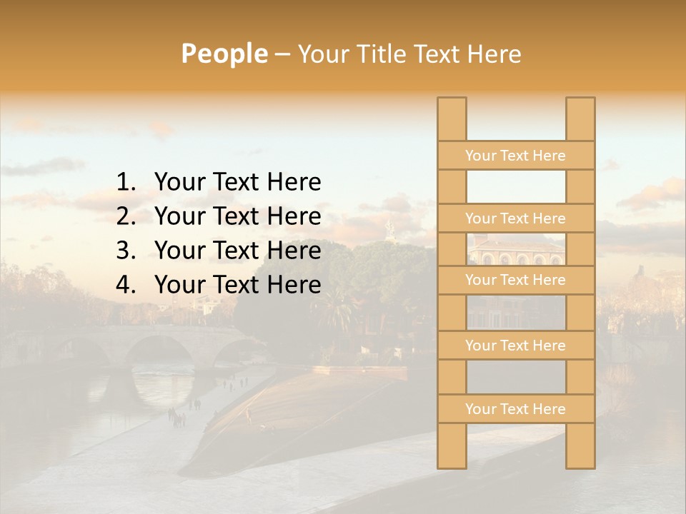 Isola Tiberina Island Of Tiberium In Rome PowerPoint Template