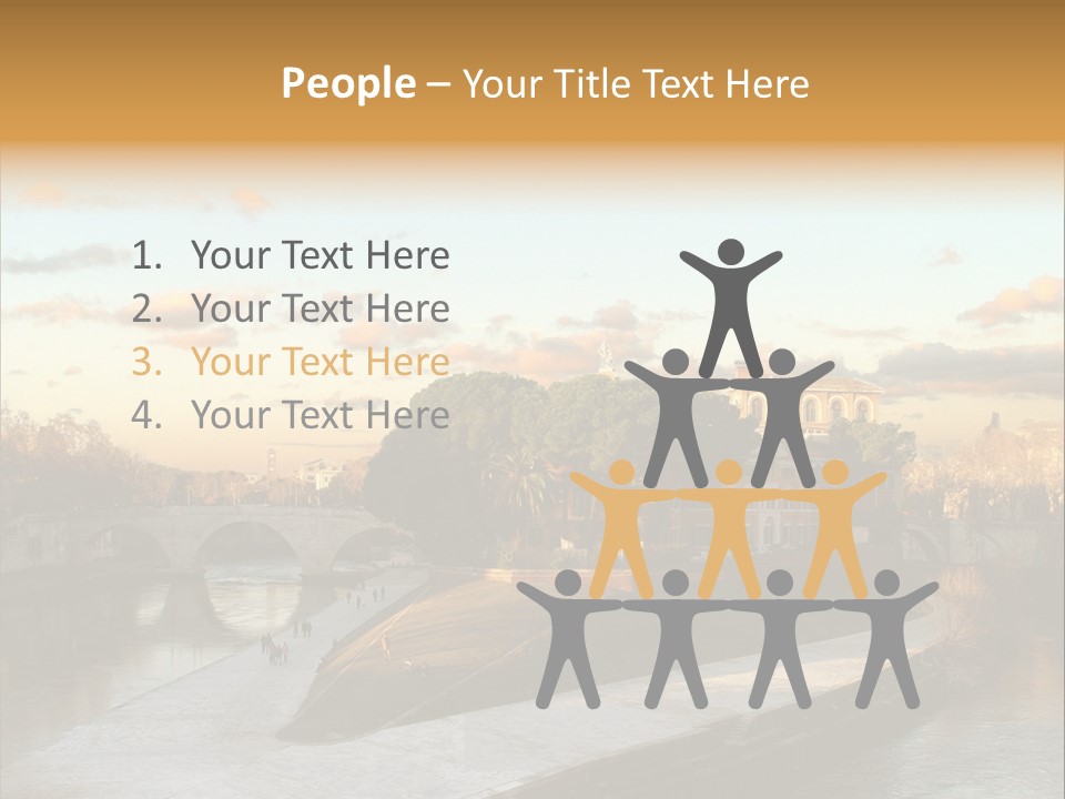 Isola Tiberina Island Of Tiberium In Rome PowerPoint Template