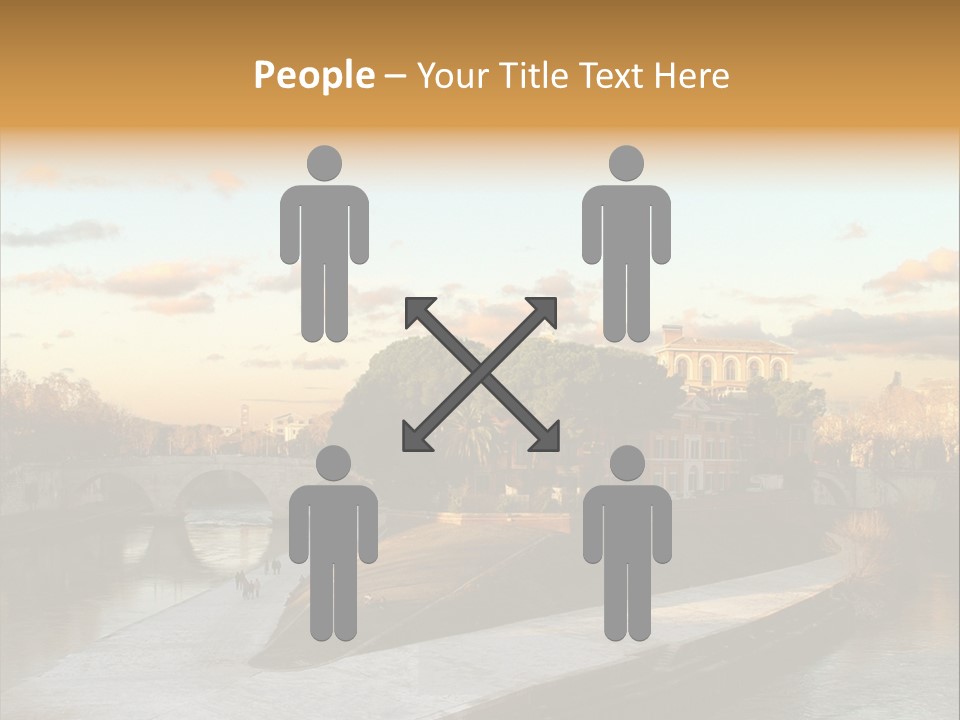 Isola Tiberina Island Of Tiberium In Rome PowerPoint Template