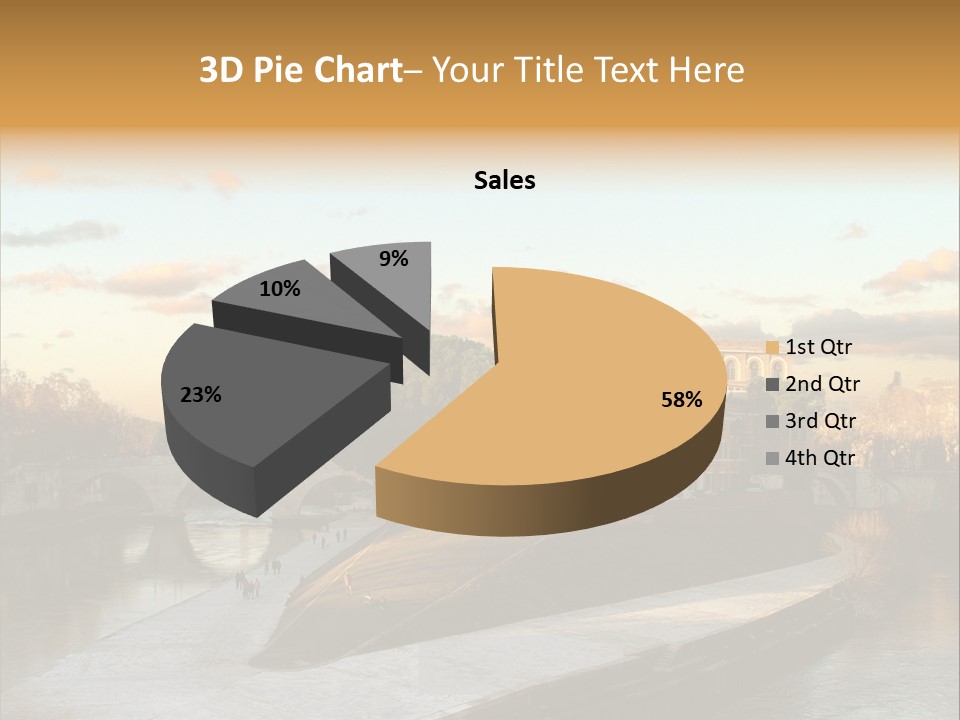 Isola Tiberina Island Of Tiberium In Rome PowerPoint Template