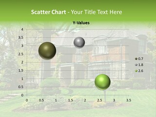 Luxury Two-Storey House With Beautiful Landscaping PowerPoint Template