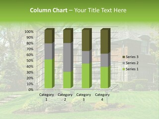 Luxury Two-Storey House With Beautiful Landscaping PowerPoint Template