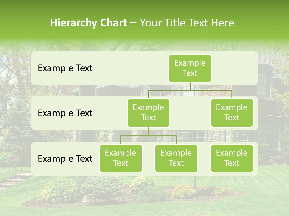 Luxury Two-Storey House With Beautiful Landscaping PowerPoint Template
