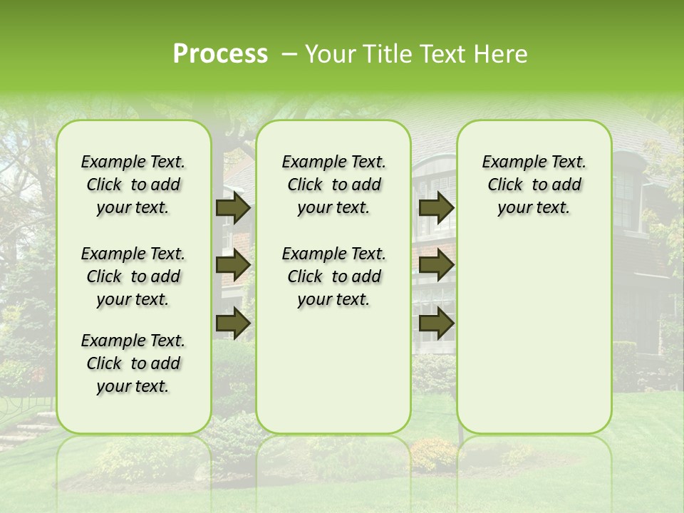 Luxury Two-Storey House With Beautiful Landscaping PowerPoint Template