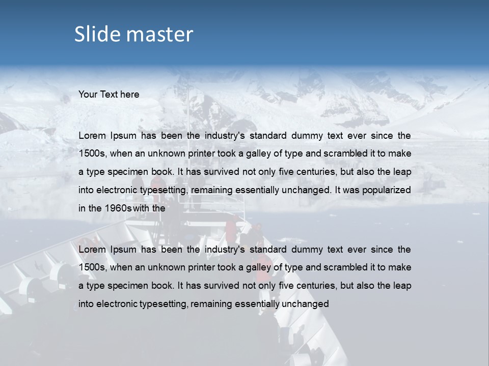 Expedition To Antarctica PowerPoint Template