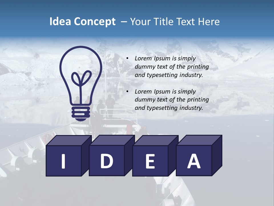 Expedition To Antarctica PowerPoint Template