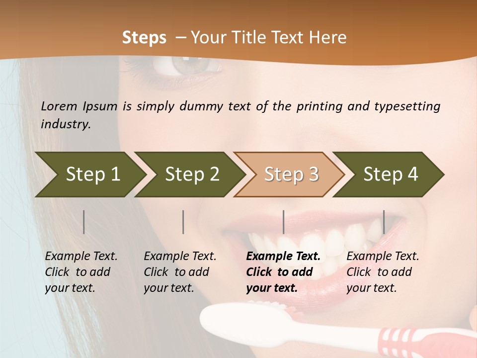 Great Healthy Teeth PowerPoint Template