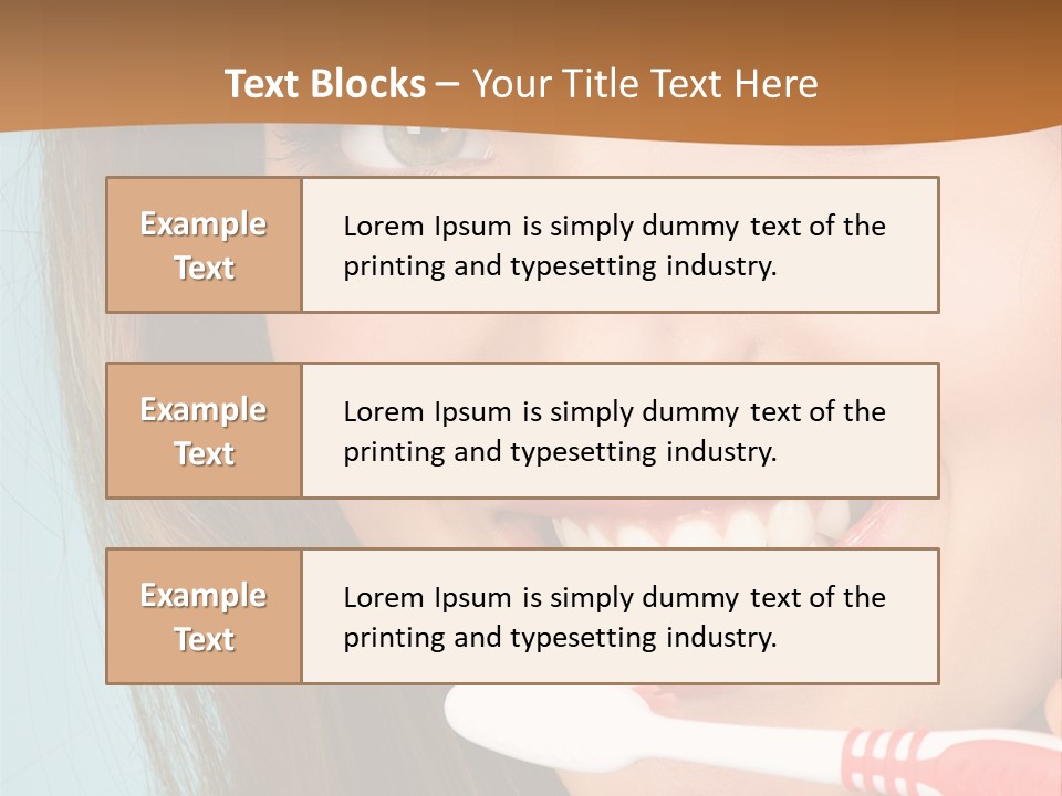 Great Healthy Teeth PowerPoint Template