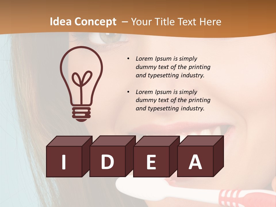 Great Healthy Teeth PowerPoint Template