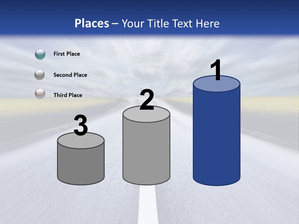 Highway/Motion Blur PowerPoint Template