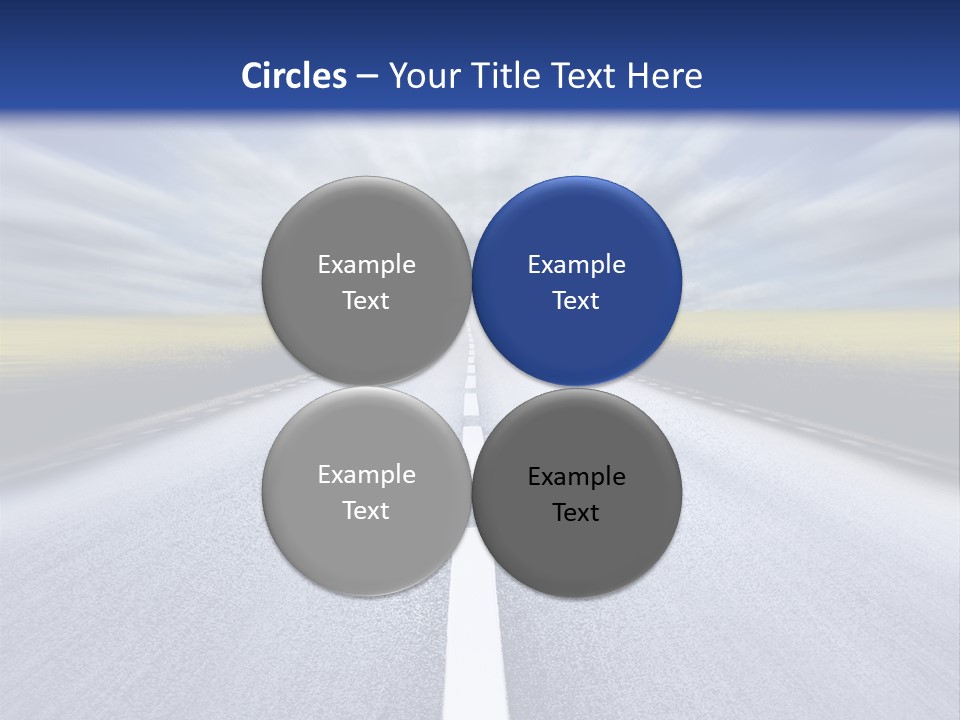 Highway/Motion Blur PowerPoint Template