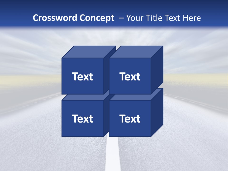 Highway/Motion Blur PowerPoint Template