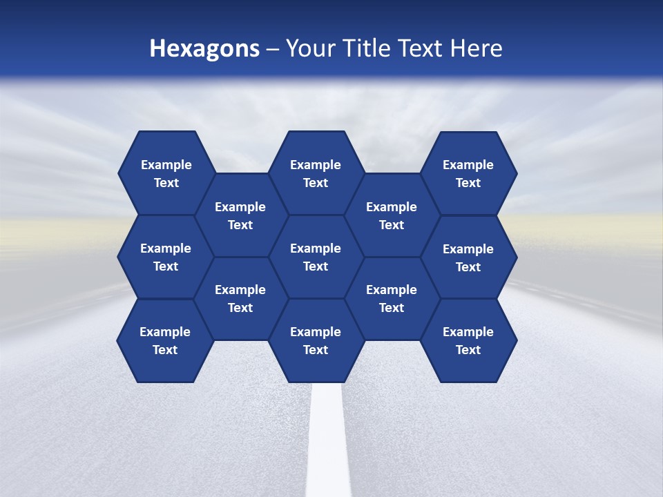 Highway/Motion Blur PowerPoint Template