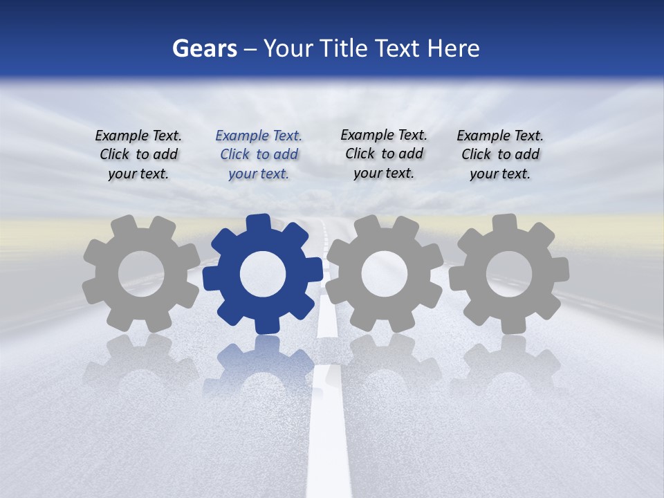 Highway/Motion Blur PowerPoint Template