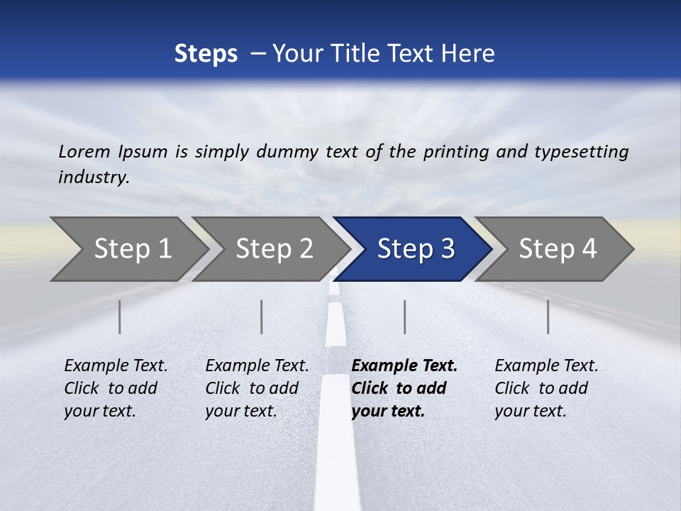 Highway/Motion Blur PowerPoint Template