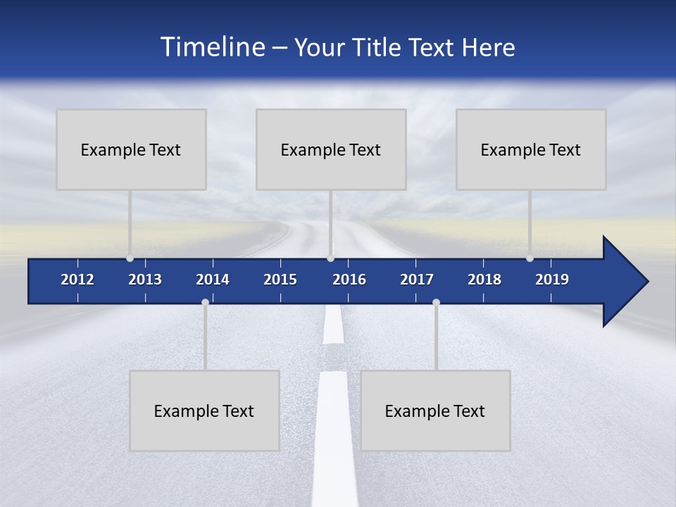 Highway/Motion Blur PowerPoint Template