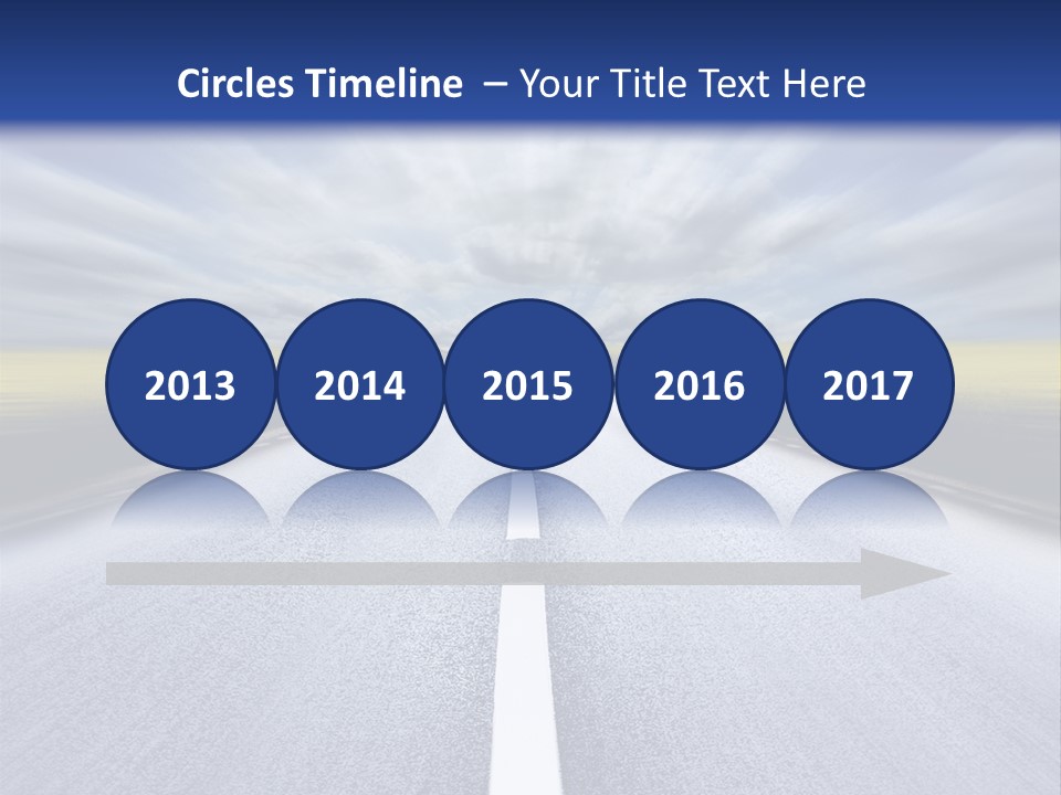 Highway/Motion Blur PowerPoint Template