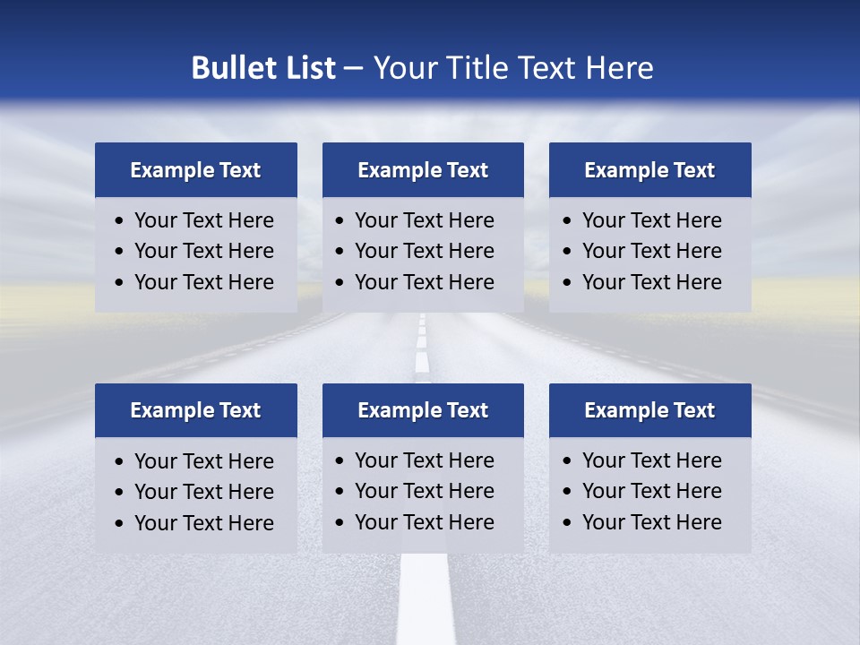 Highway/Motion Blur PowerPoint Template