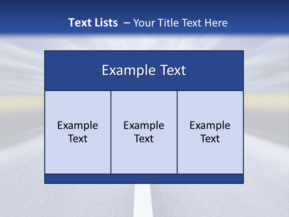 Highway/Motion Blur PowerPoint Template