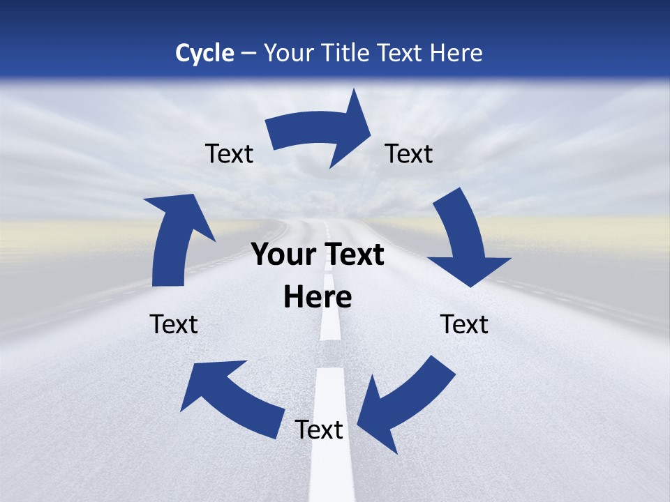 Highway/Motion Blur PowerPoint Template