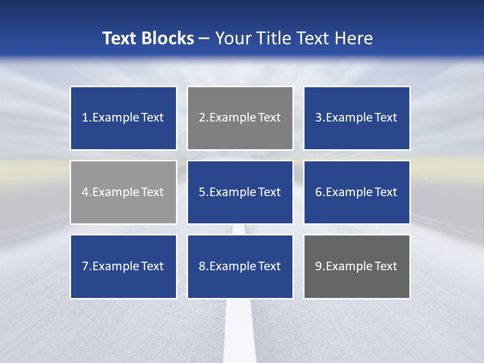 Highway/Motion Blur PowerPoint Template