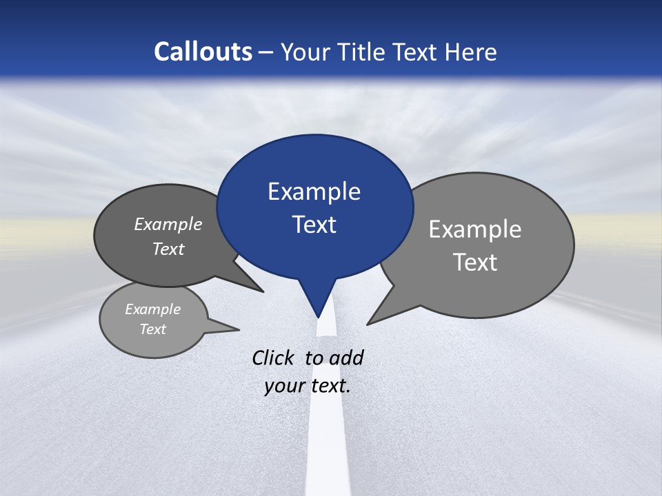 Highway/Motion Blur PowerPoint Template