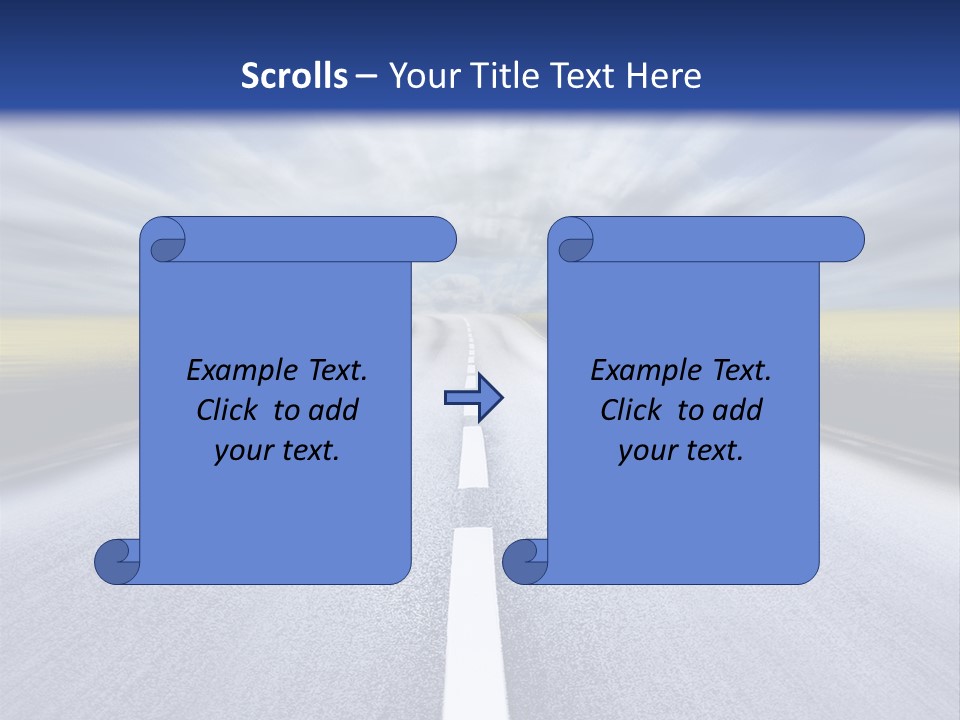 Highway/Motion Blur PowerPoint Template