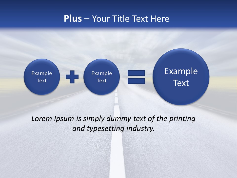Highway/Motion Blur PowerPoint Template