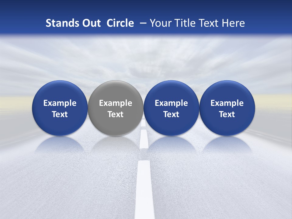 Highway/Motion Blur PowerPoint Template