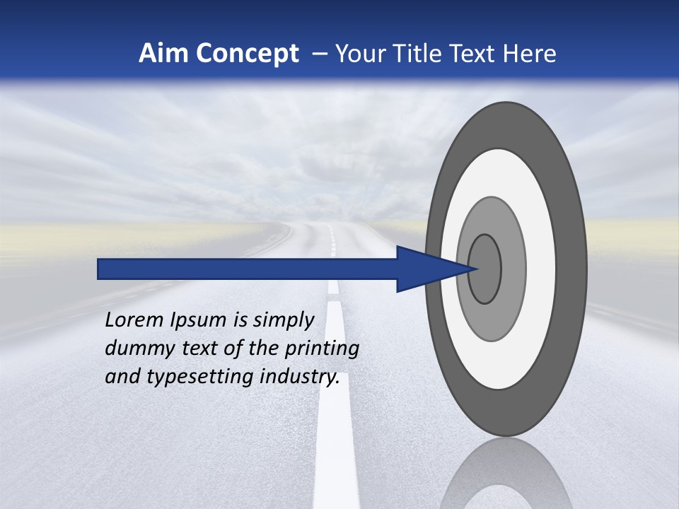 Highway/Motion Blur PowerPoint Template