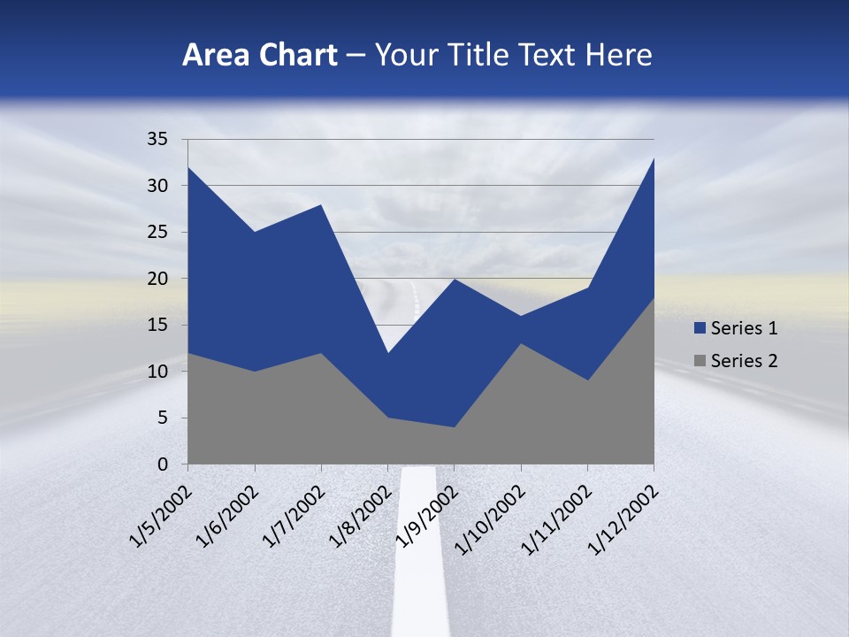 Highway/Motion Blur PowerPoint Template