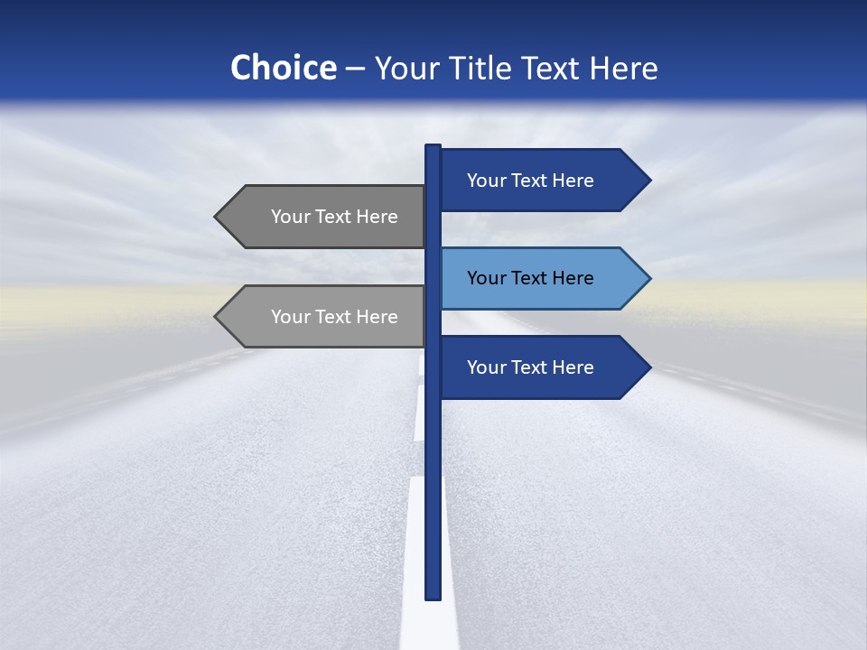Highway/Motion Blur PowerPoint Template
