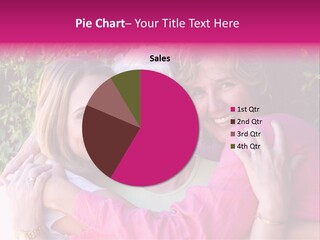 Pretty Woman With Her Beautiful Mother And Daughter. PowerPoint Template