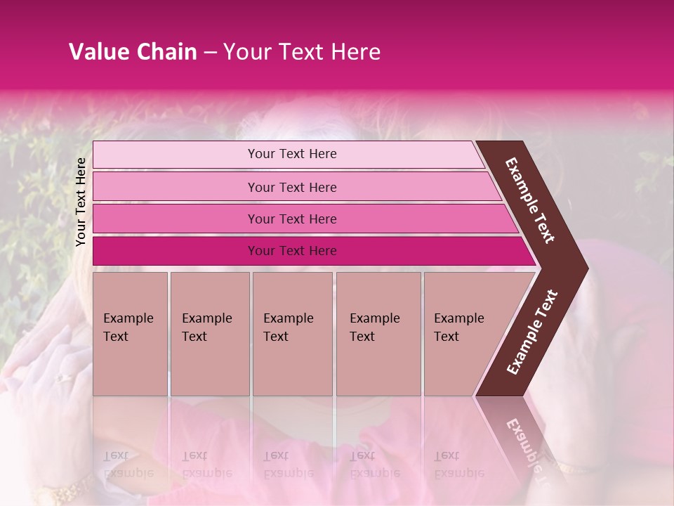 Pretty Woman With Her Beautiful Mother And Daughter. PowerPoint Template