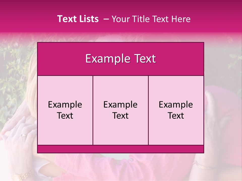 Pretty Woman With Her Beautiful Mother And Daughter. PowerPoint Template